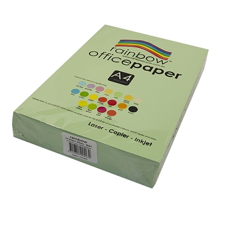 Rainbow Copy Paper A4 80gsm Mint ream of 500sheets